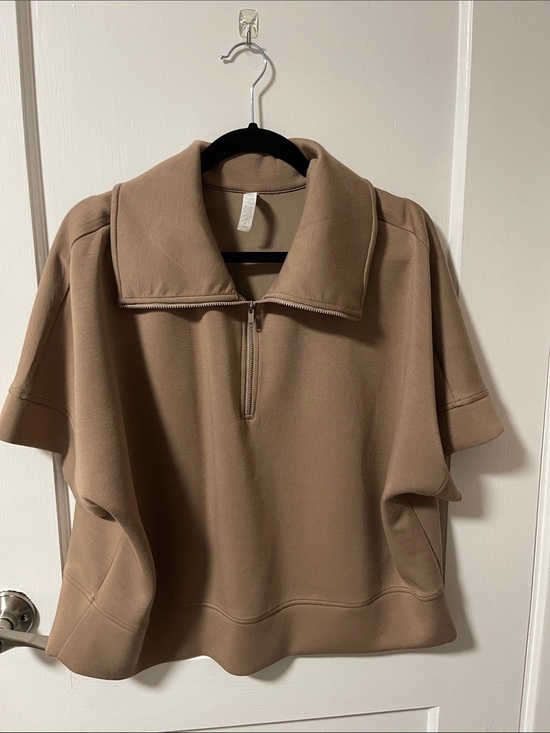 Zella Tops - Zella Men's Short-Sleeve Zip Pullover in Taupe